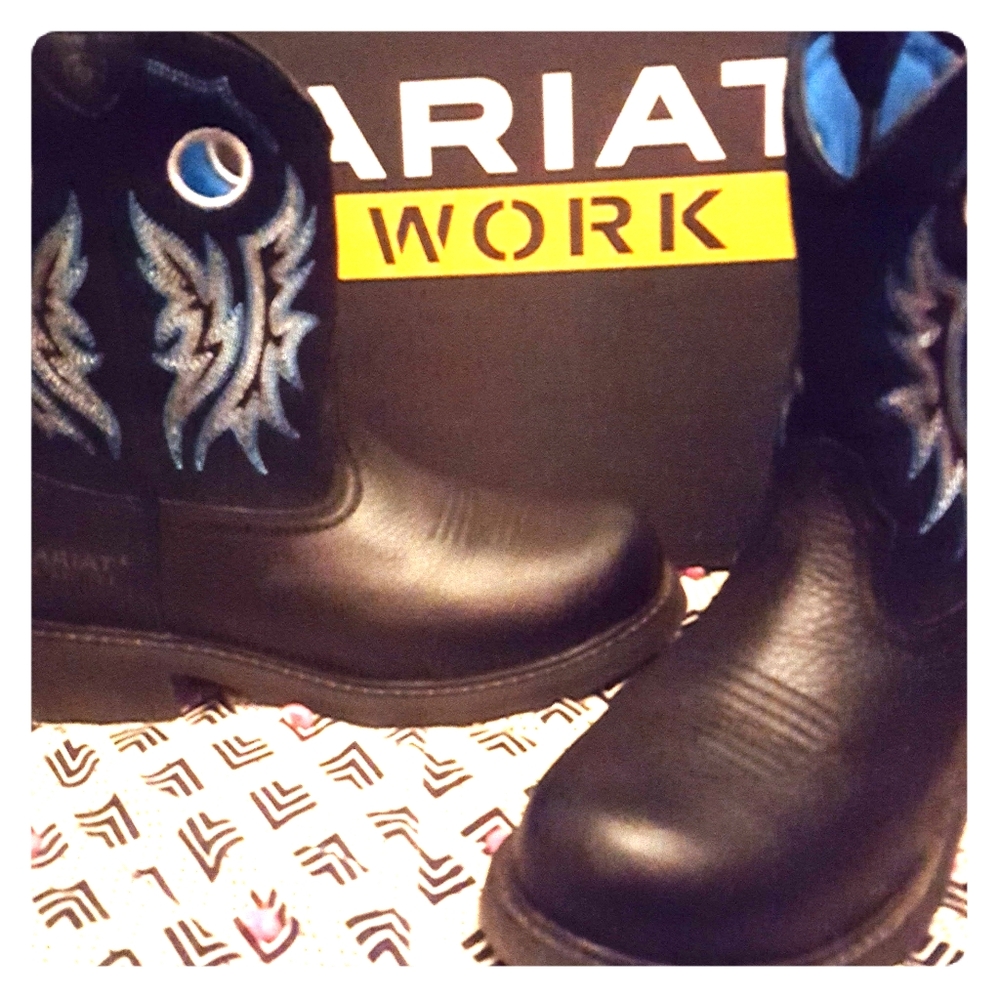 Steel toe Ariat boots